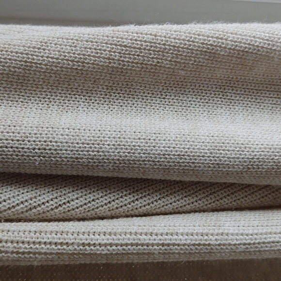 nu-in Long Balloon Sleeve Cardigan Sweater Viscose cream soft Made in Portugal - Picture 6 of 12